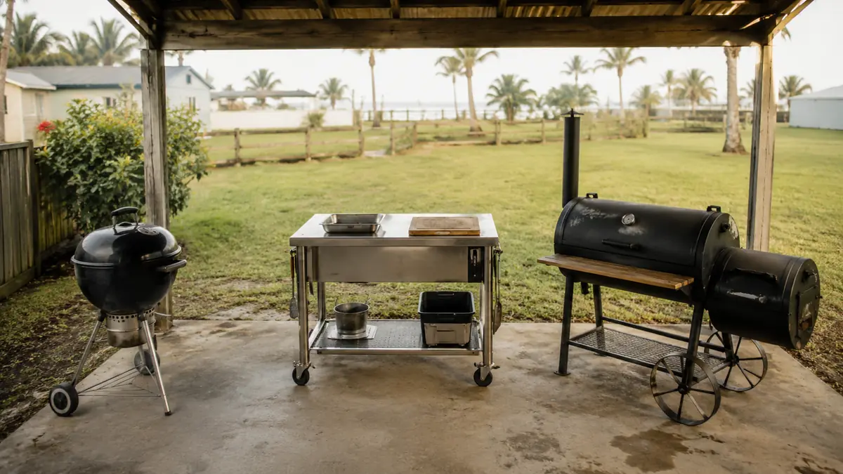 How to Organize a Backyard Grill Station With a Rolling Cart